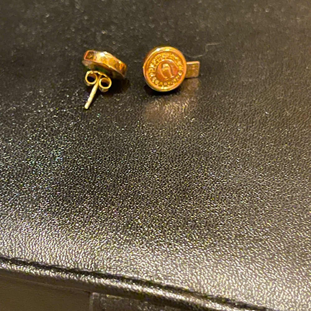 Coach stud earrings
